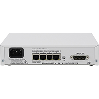 Rear: WC X.21 LAN Extension over Serial X.21 leased lines