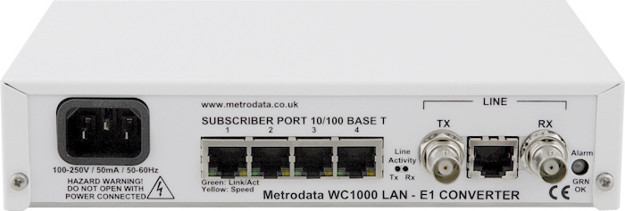 Front: WAN-in-a-CAN LAN Extension over Serial, E1, E3, DS3 leased lines